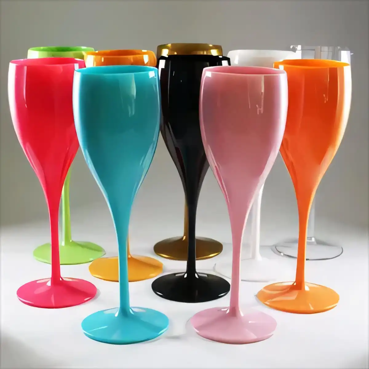 Shatterproof Elegant Champagne Flutes product detail view