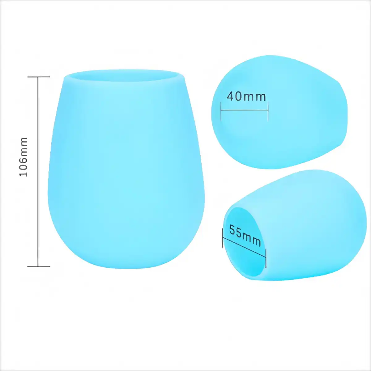 Unbreakable Silicone Wine Glasses product detail view