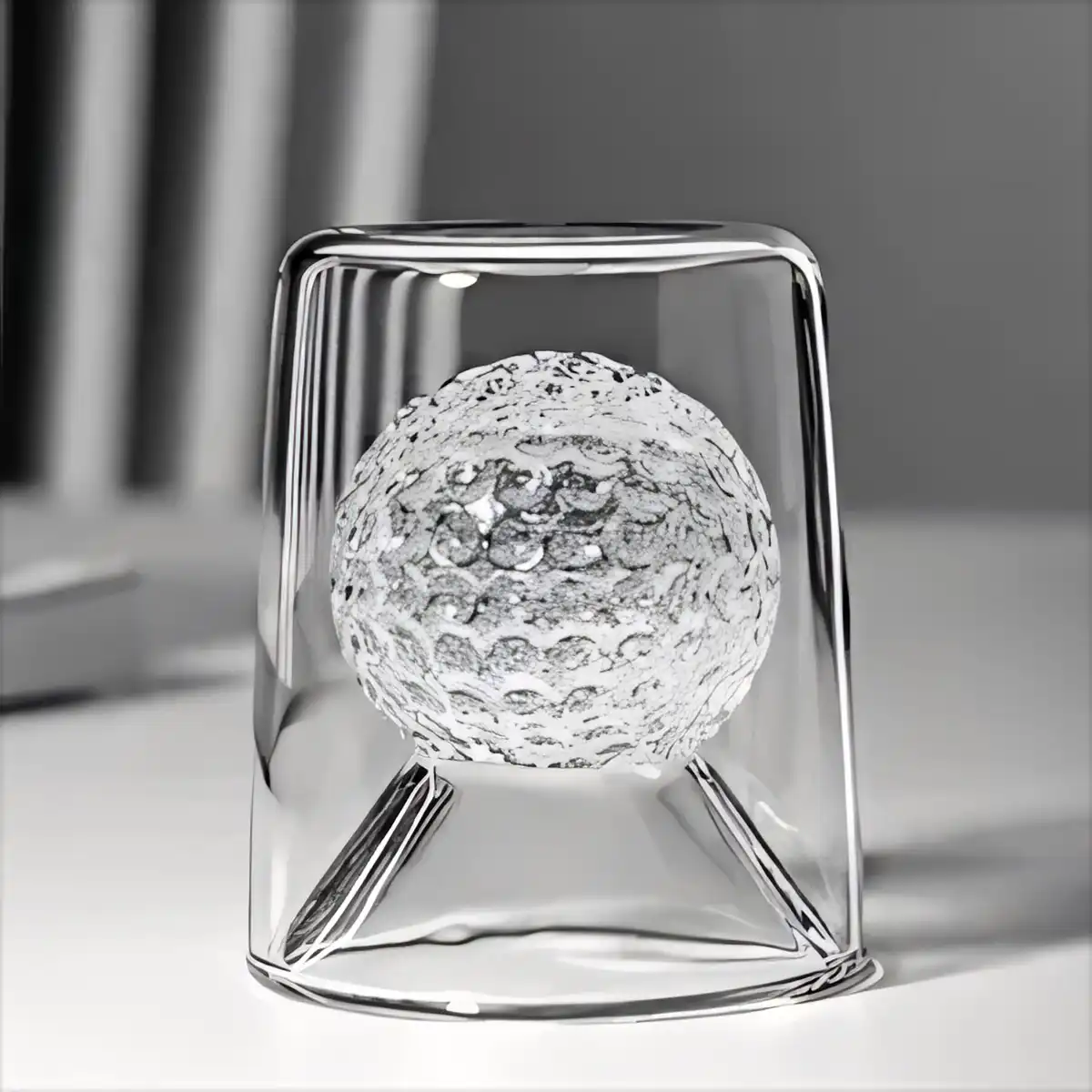 Double Wall Golf Whiskey Glass product detail view