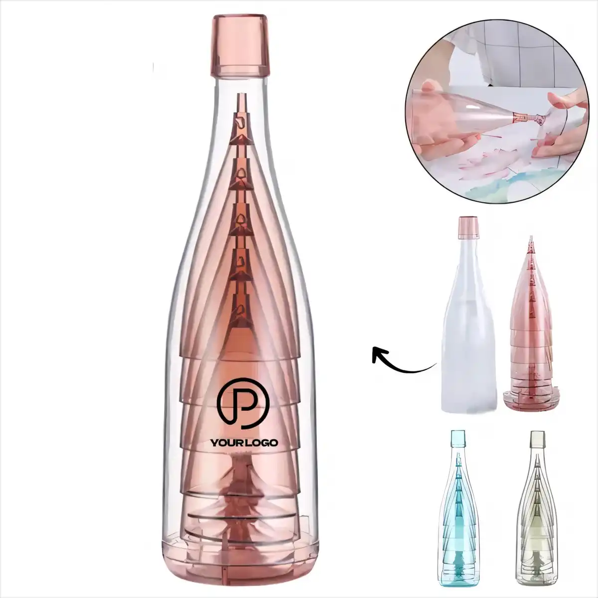Elegant Reusable Plastic Champagne Flutes