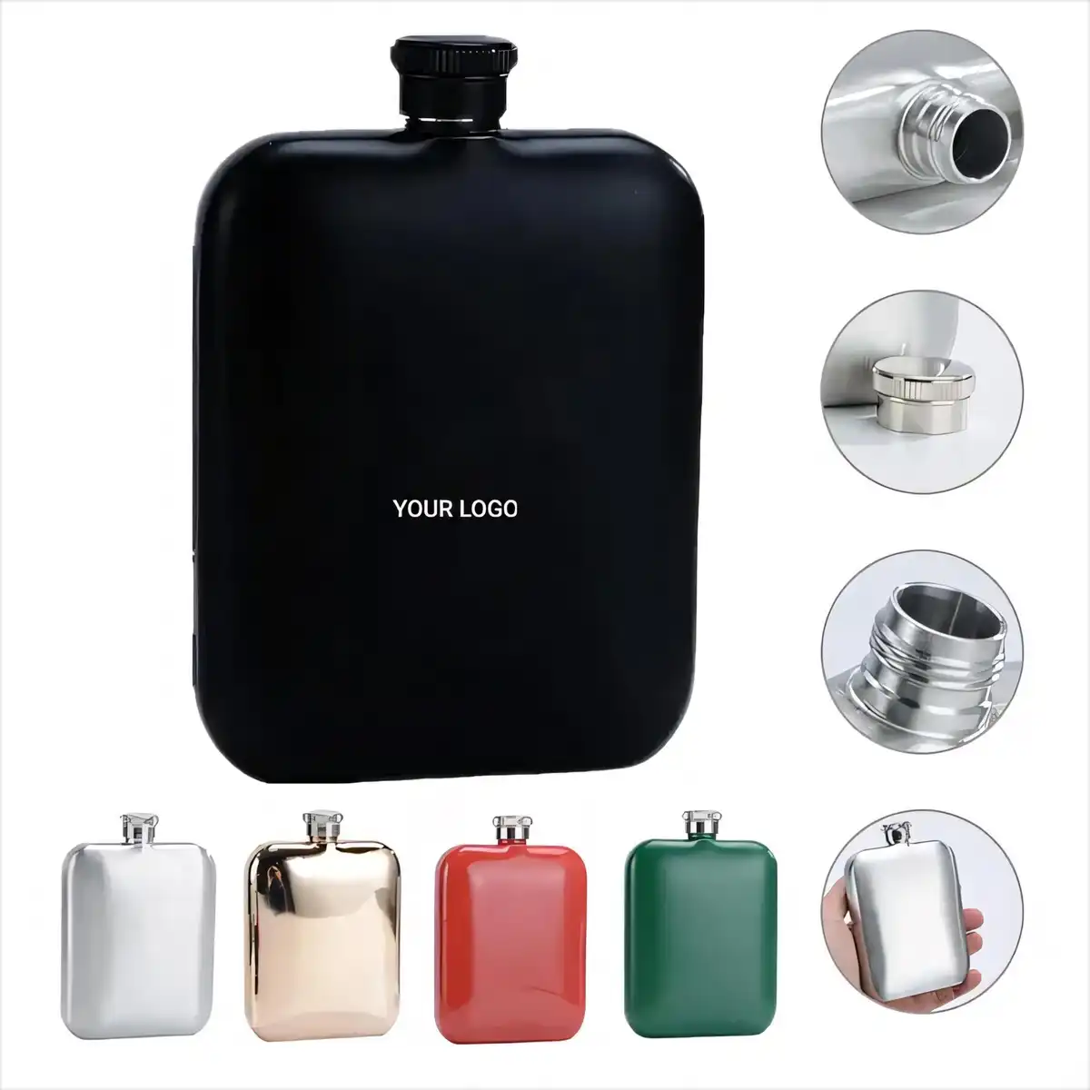 Pocket-Friendly Stainless Steel Hip Flask