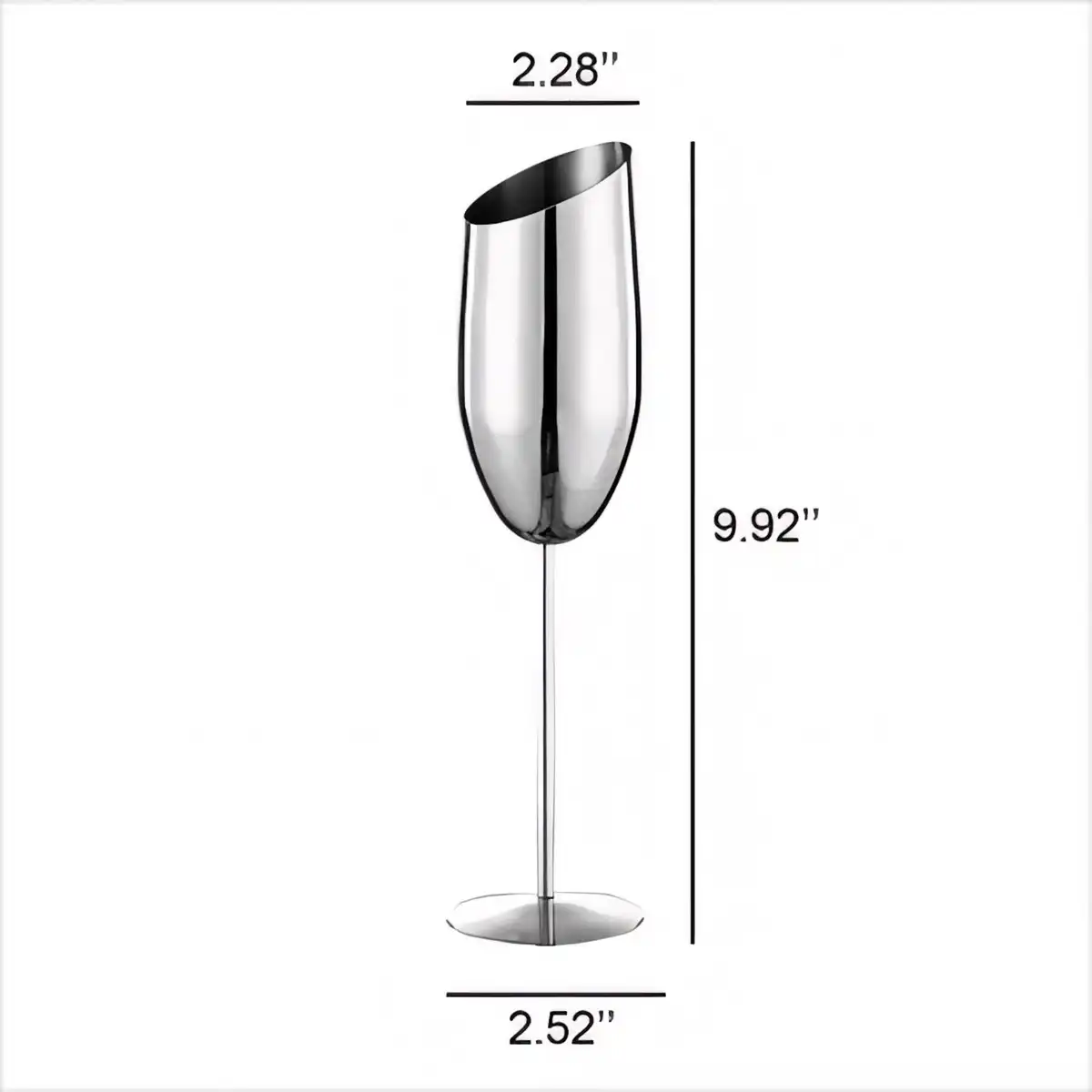 Shatterproof Gold Champagne Flutes product detail view
