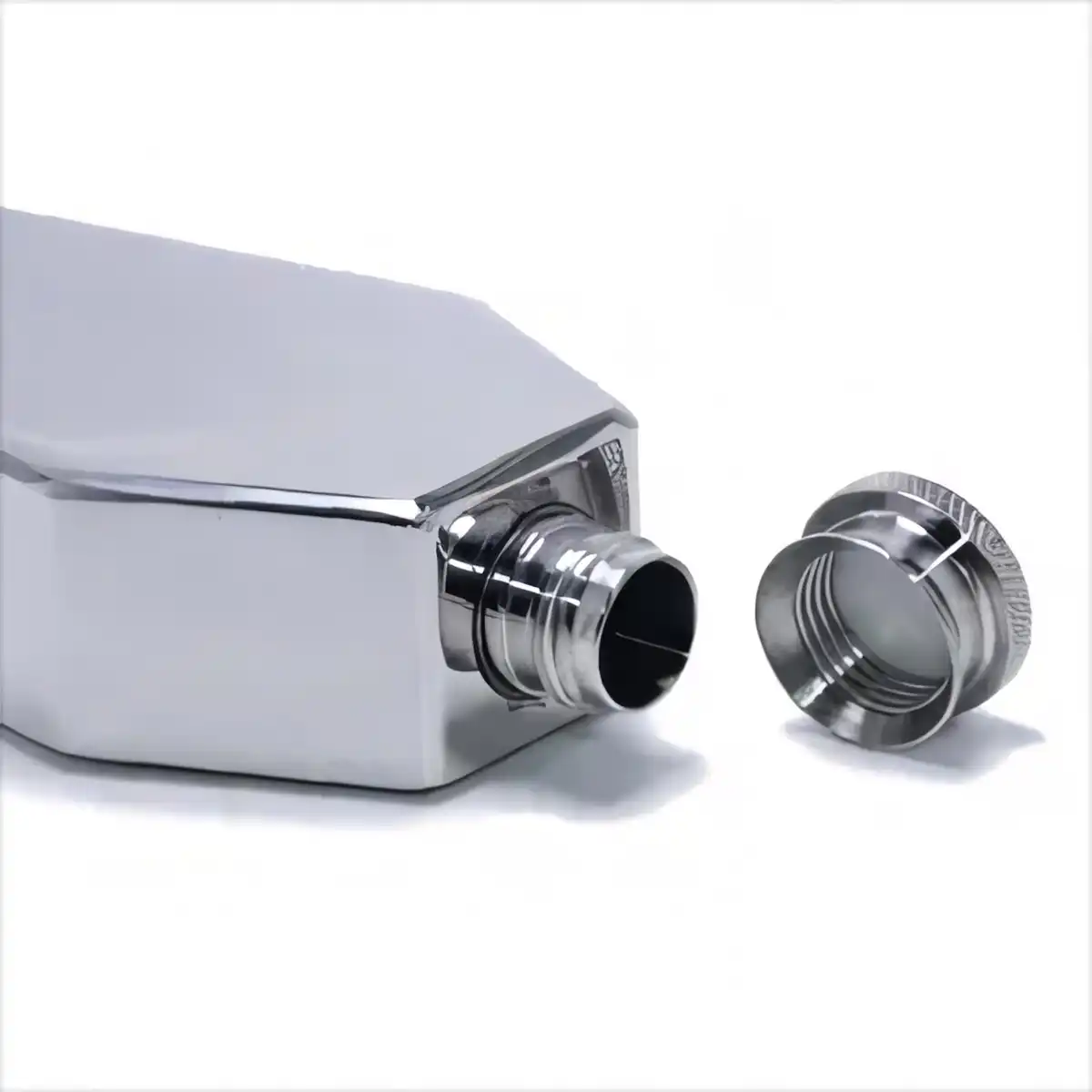 Coffin Steel Flask 3.5oz alternate product angle