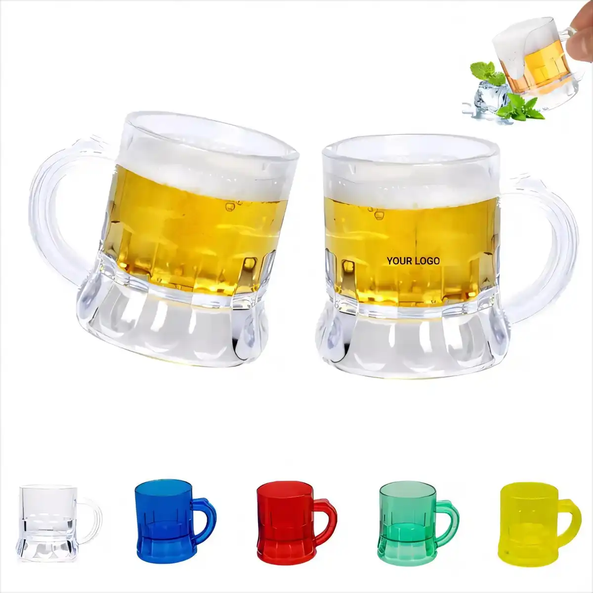 Mini Plastic Beer Mugs