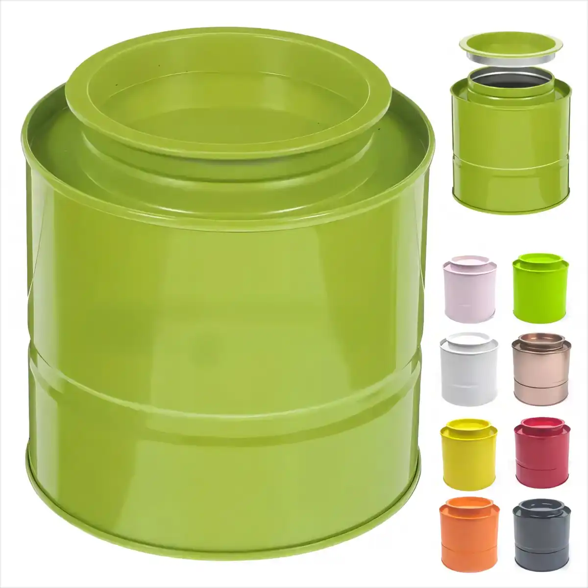 Stackable Tin Canisters Metal Bulk