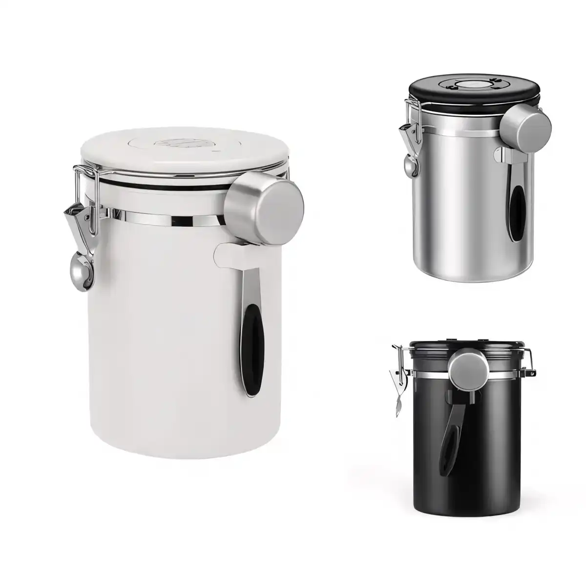 Airtight Stainless Steel Coffee Canister