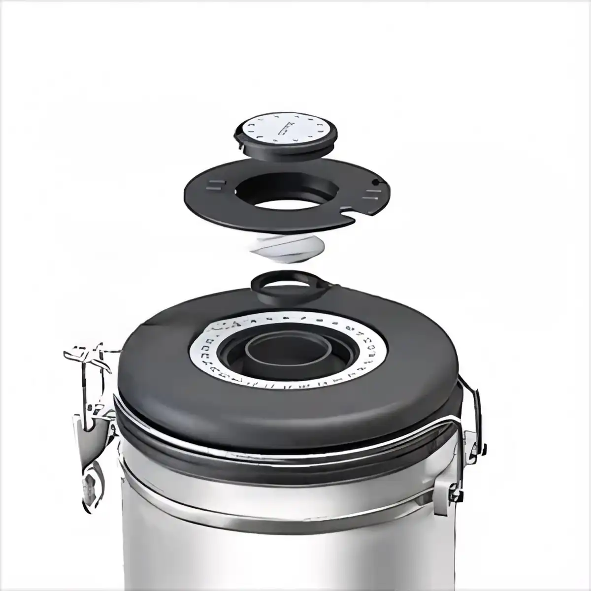 Airtight Stainless Steel Coffee Canister product detail view