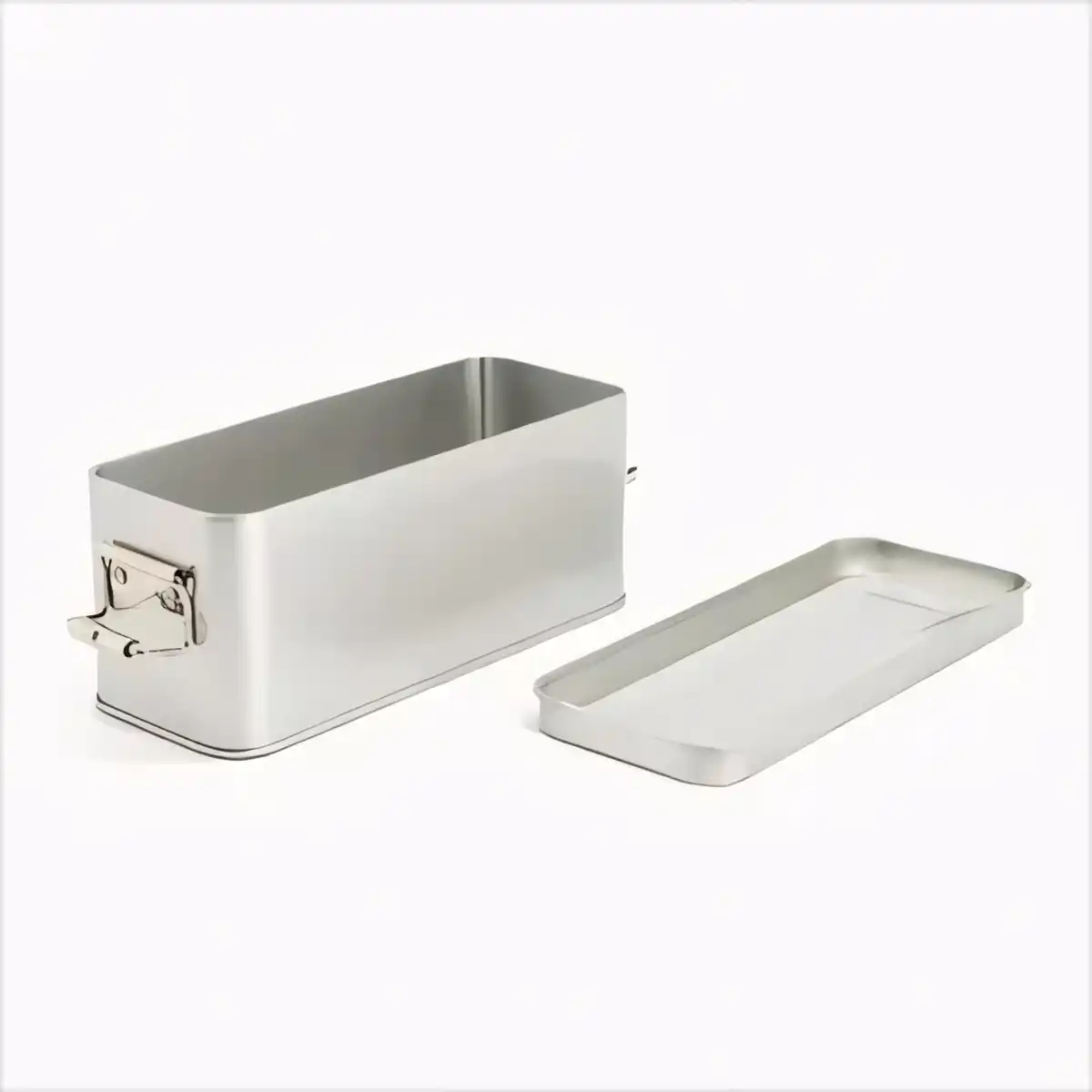 Hinged Metal Tin Storage Box alternate product angle
