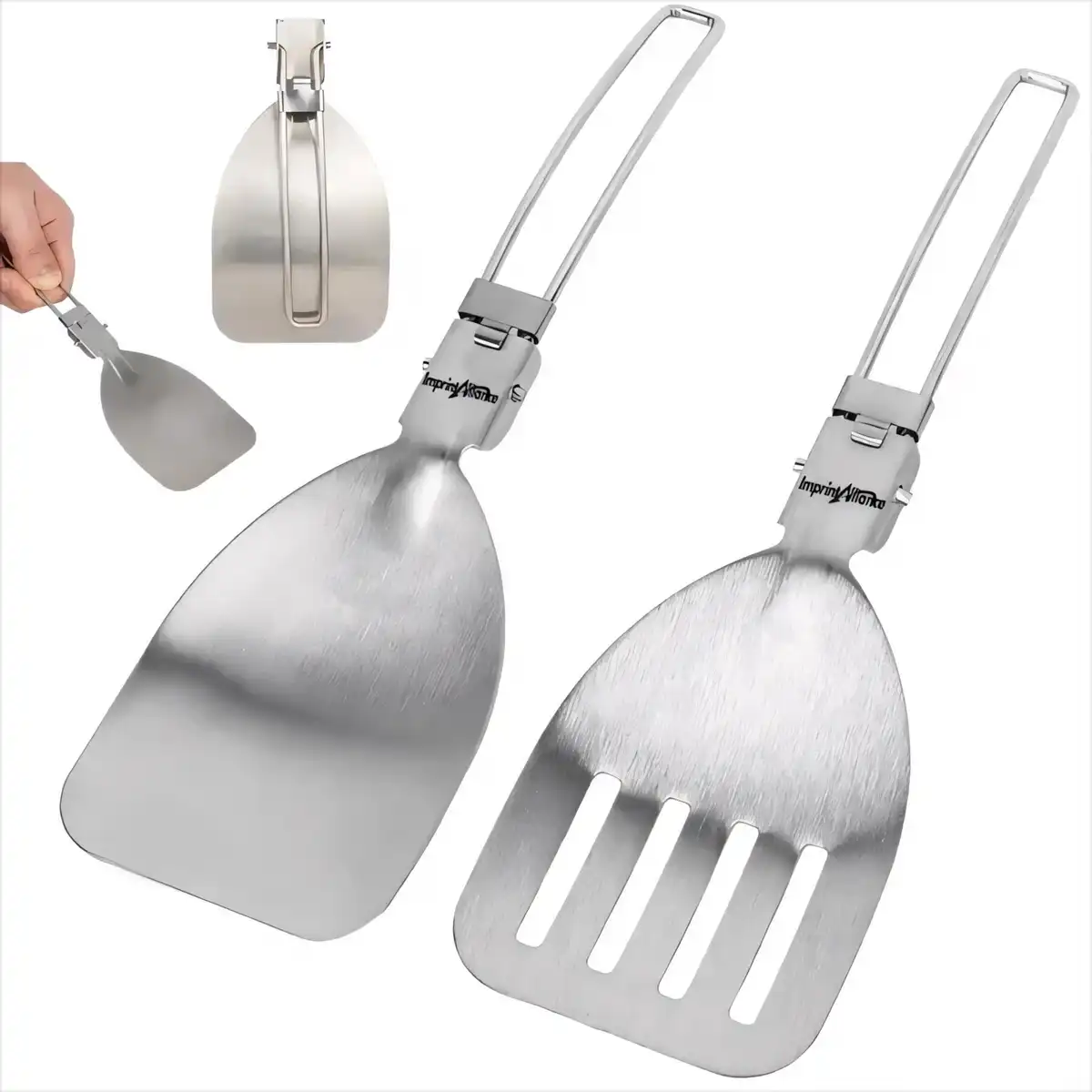 Folding Steel BBQ Spatula Camping