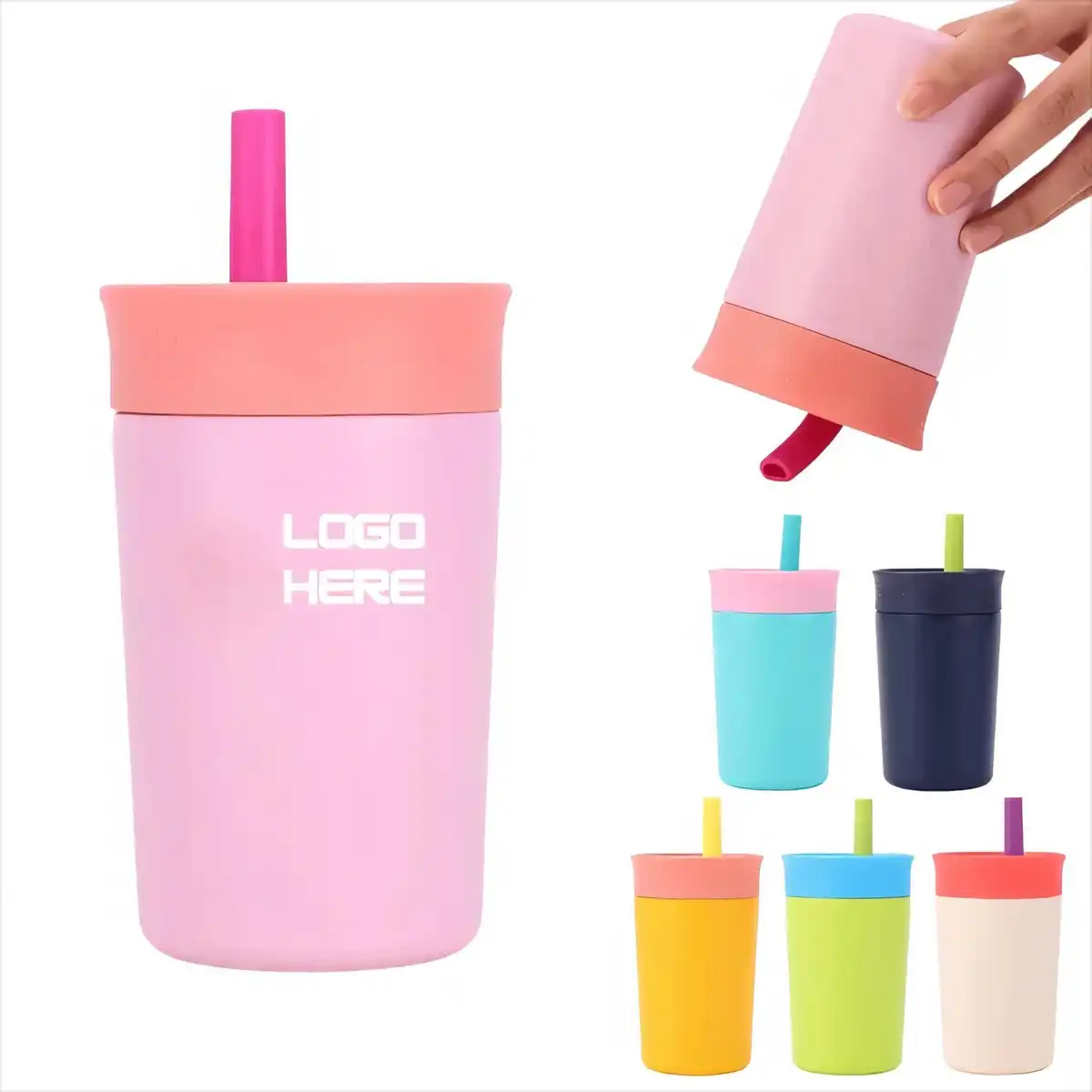 Insulated Steel Tumbler with Straw