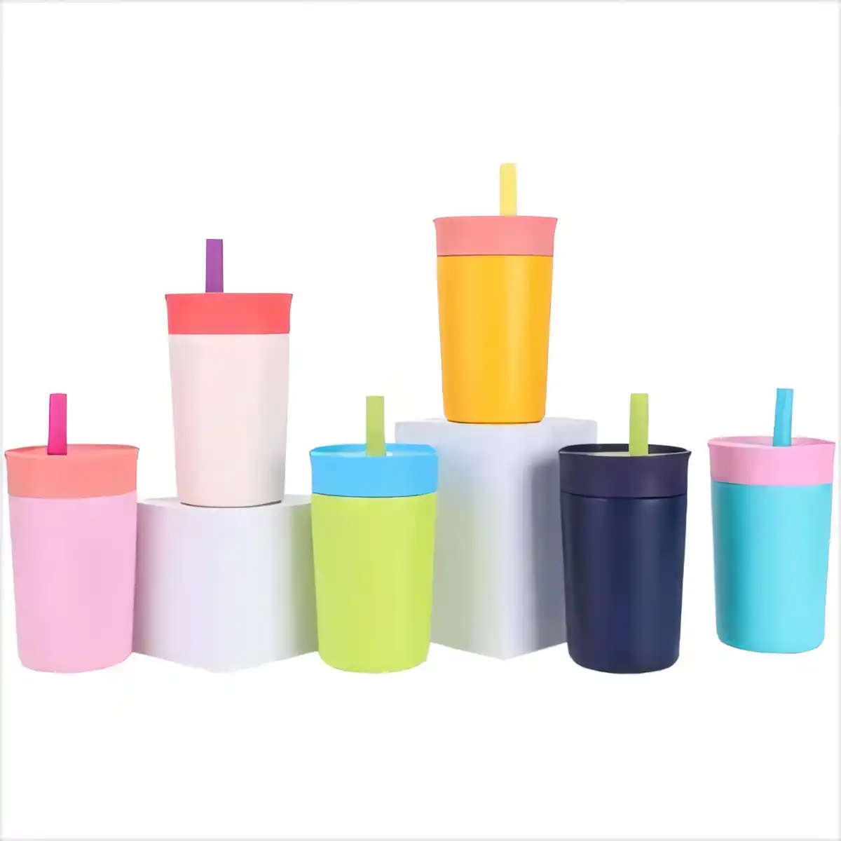 Insulated Steel Tumbler with Straw alternate product angle