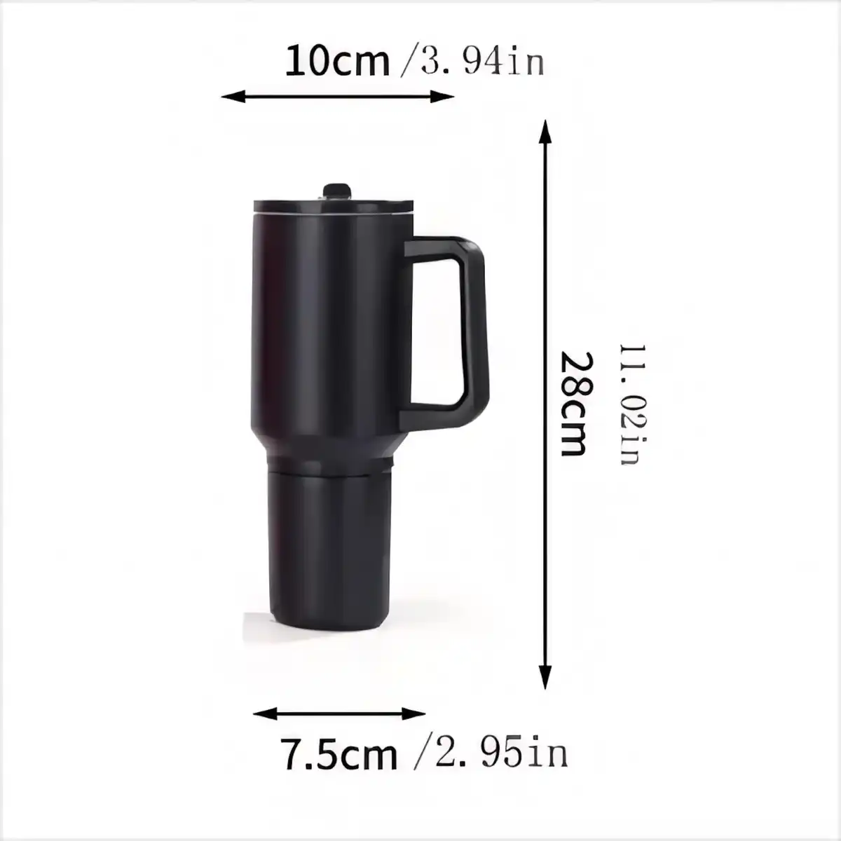 40oz Insulated Travel Mug with Snack Jar product detail view