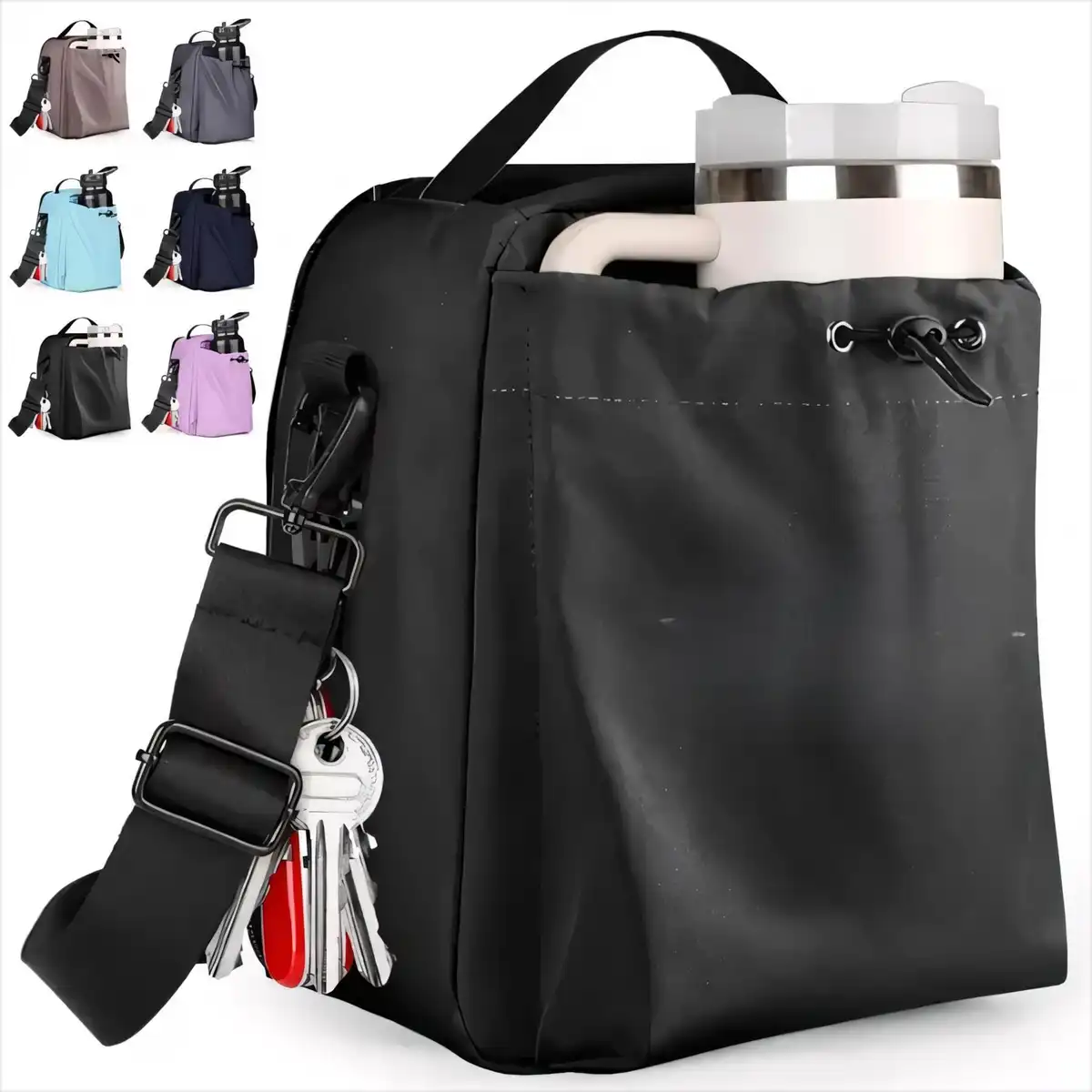 Insulated Lunch Tote with Shoulder Strap