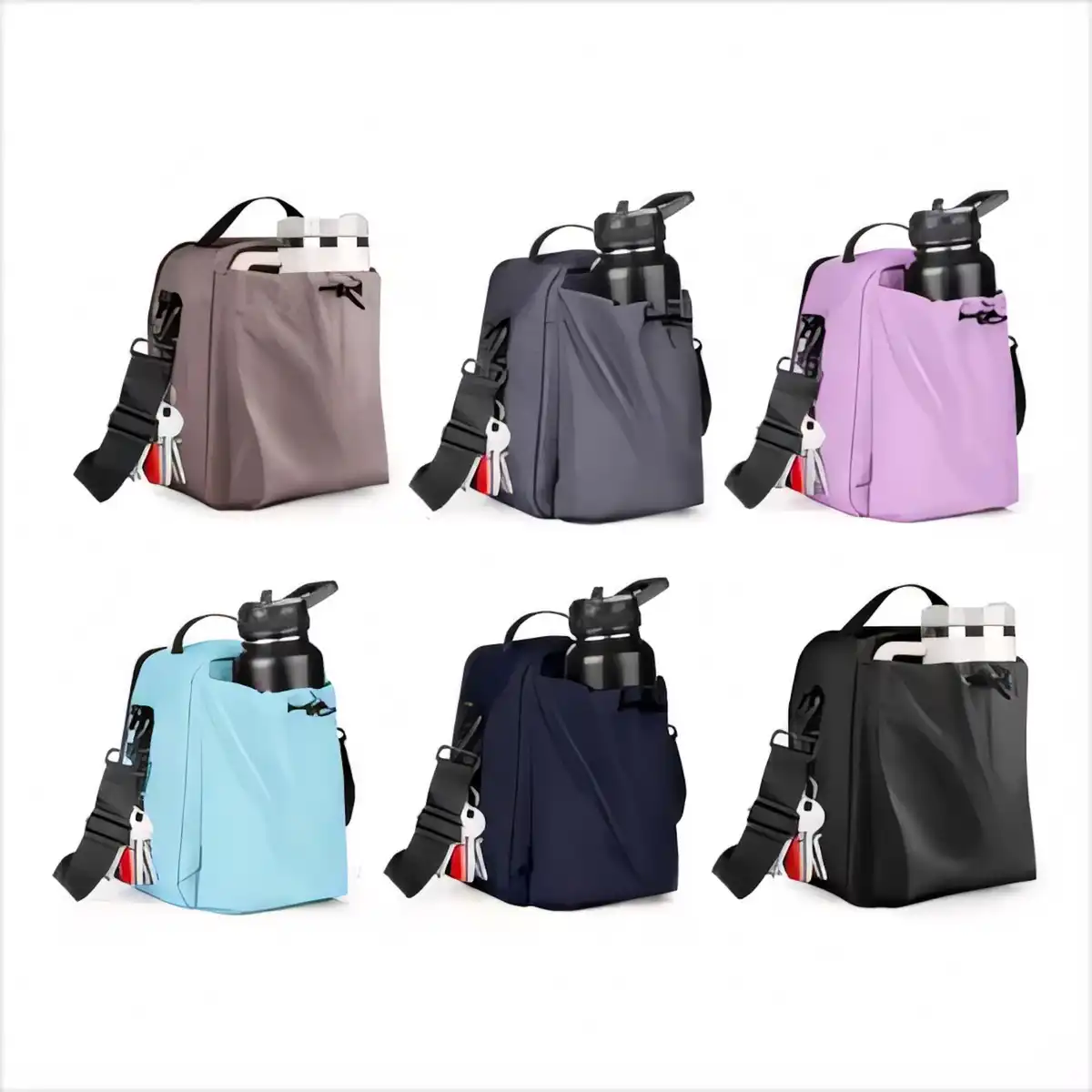 Insulated Lunch Tote with Shoulder Strap alternate product angle