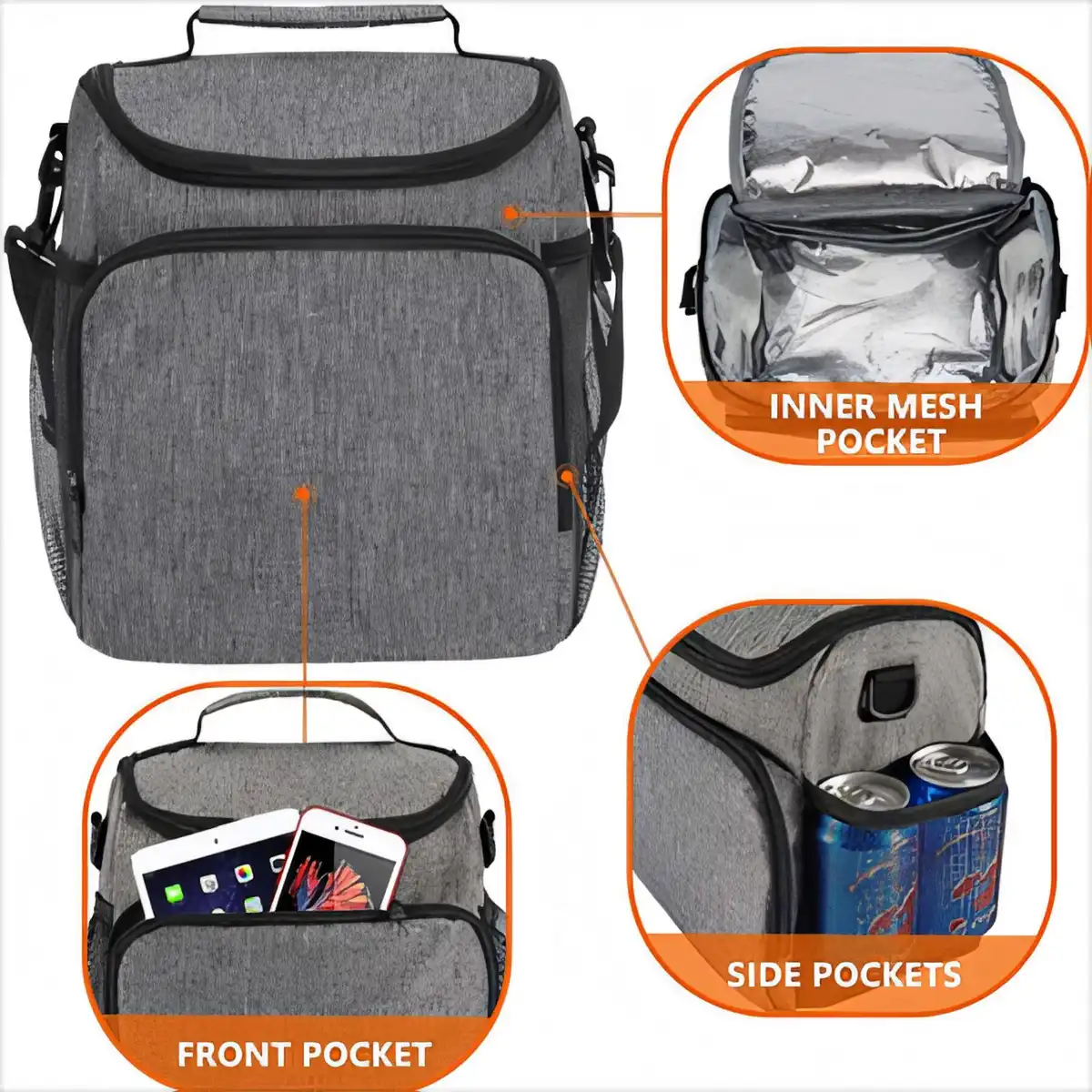 Thermal Lunch Carrier with Strap product detail view