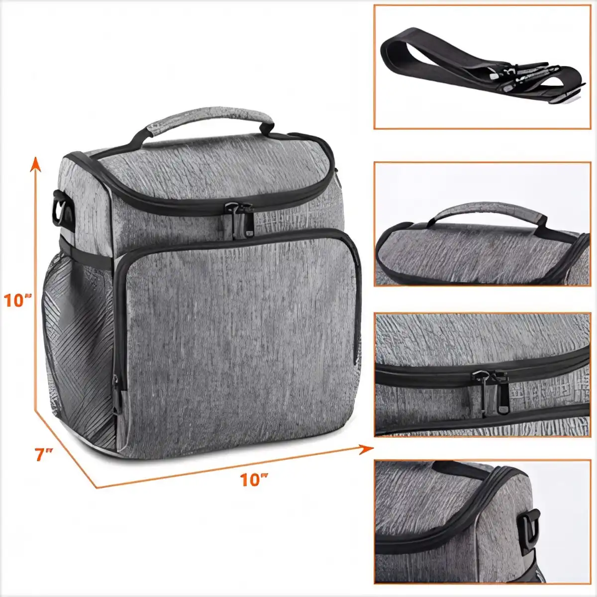 Thermal Lunch Carrier with Strap alternate product angle