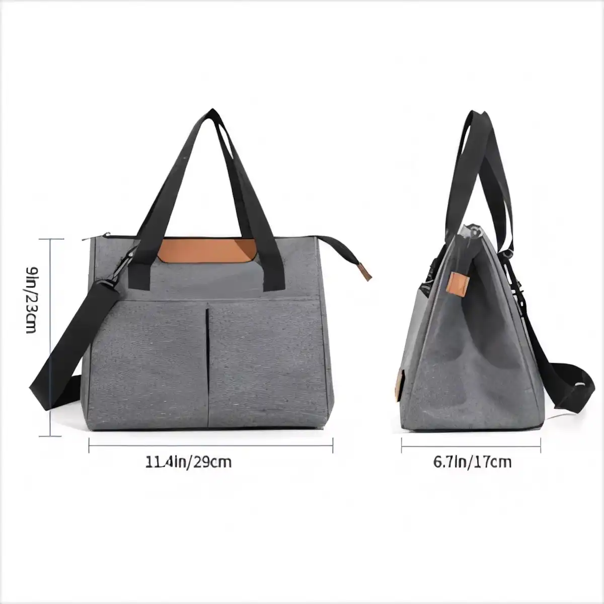 Thermal Lunch Cooler Tote with Pockets product detail view