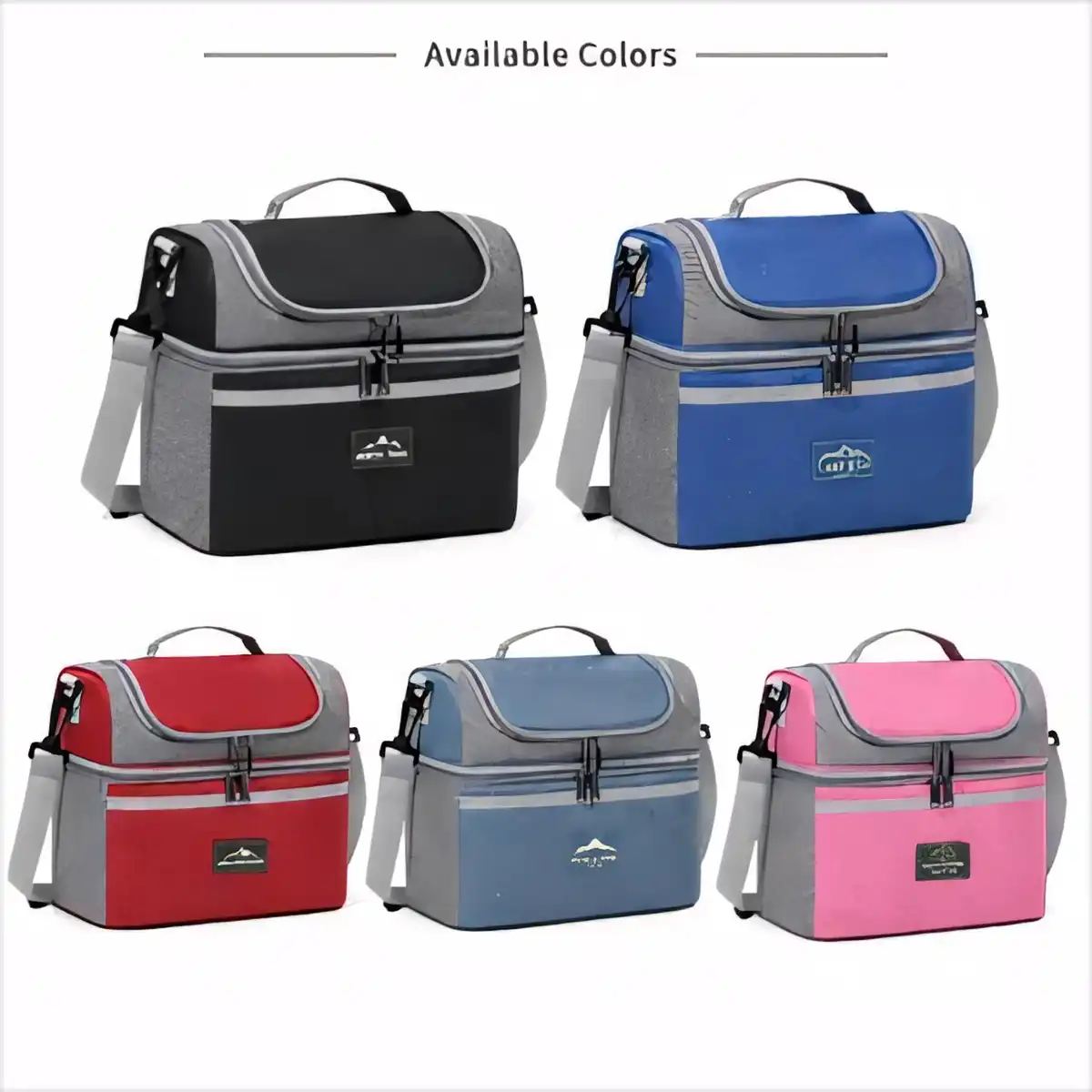 Insulated Dual Compartment Lunch Tote product detail view