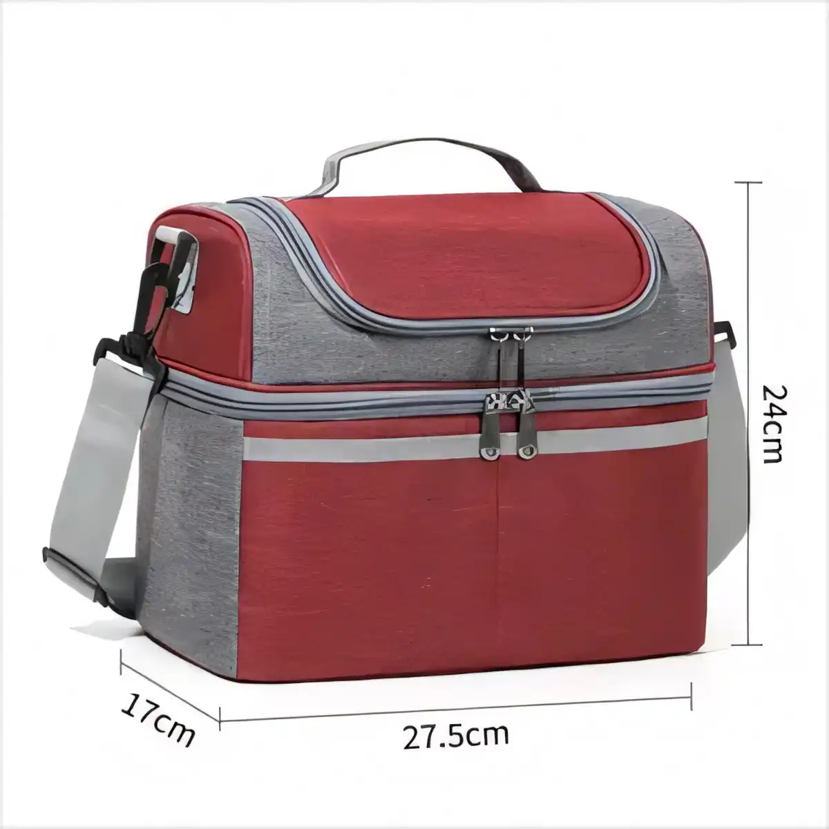 Insulated Dual Compartment Lunch Tote additional product view