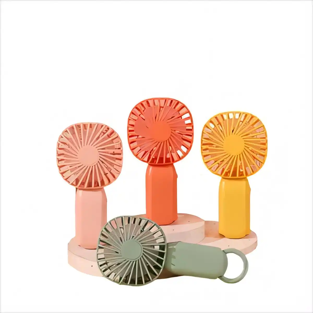 Rechargeable Mini Fan with Power Bank product close-up