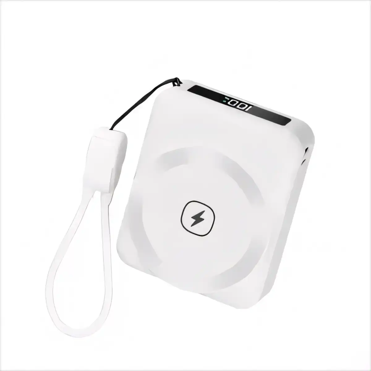 Magnetic 10000mAh Wireless Power Bank product with accessories
