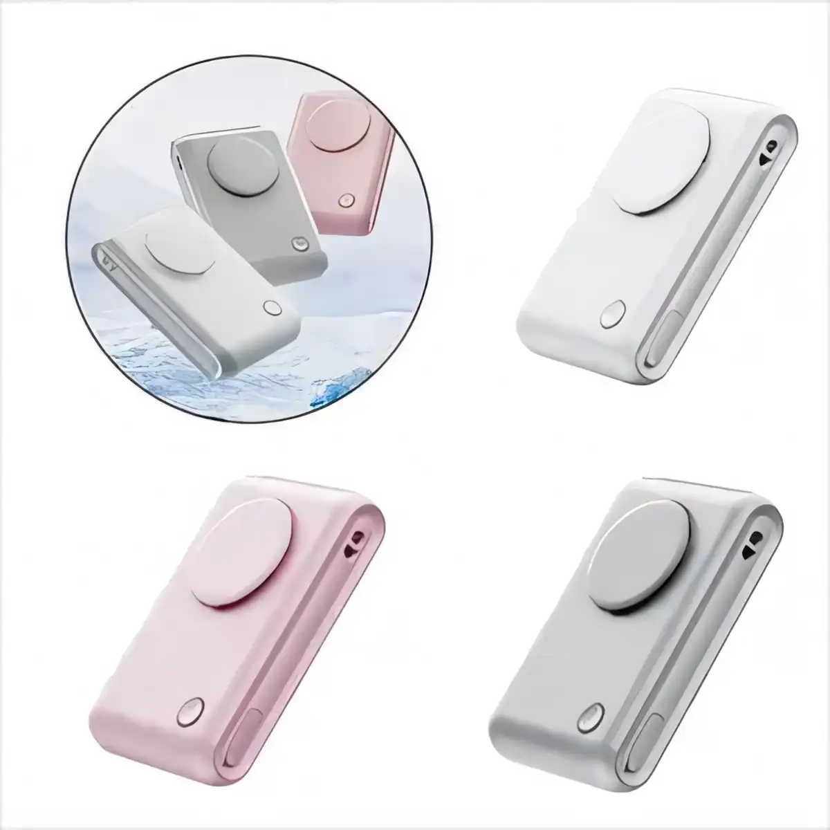 Hands Free Rechargeable Waist Clip Fan alternate product angle