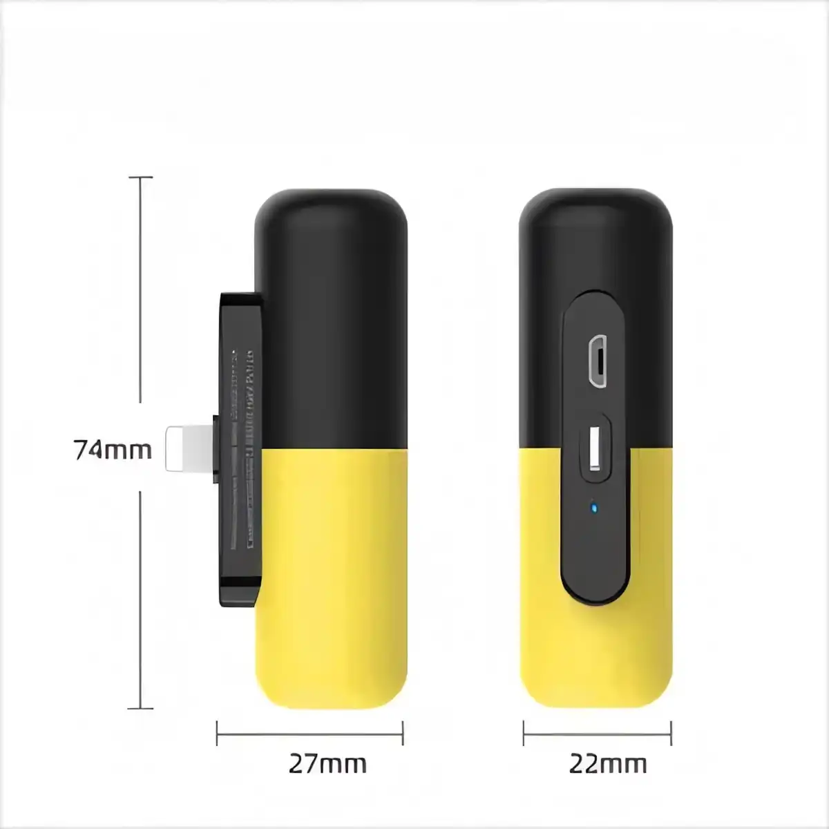 Compact Power Bank with Built-in Lightning Cable product detail view