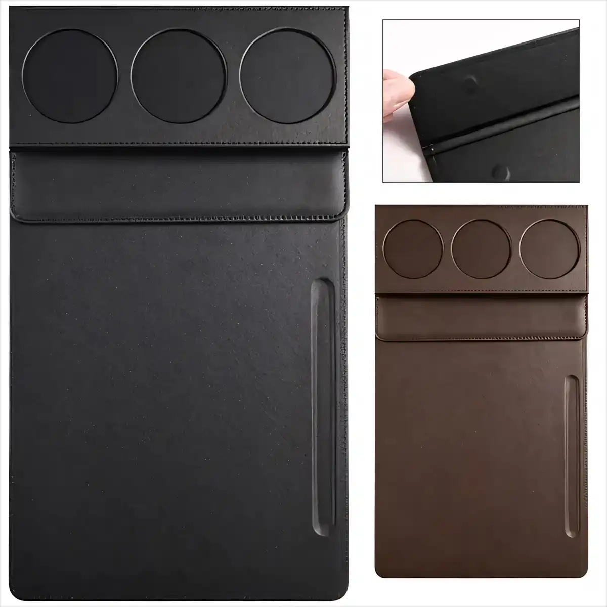Magnetic PU Leather Clipboard Folder