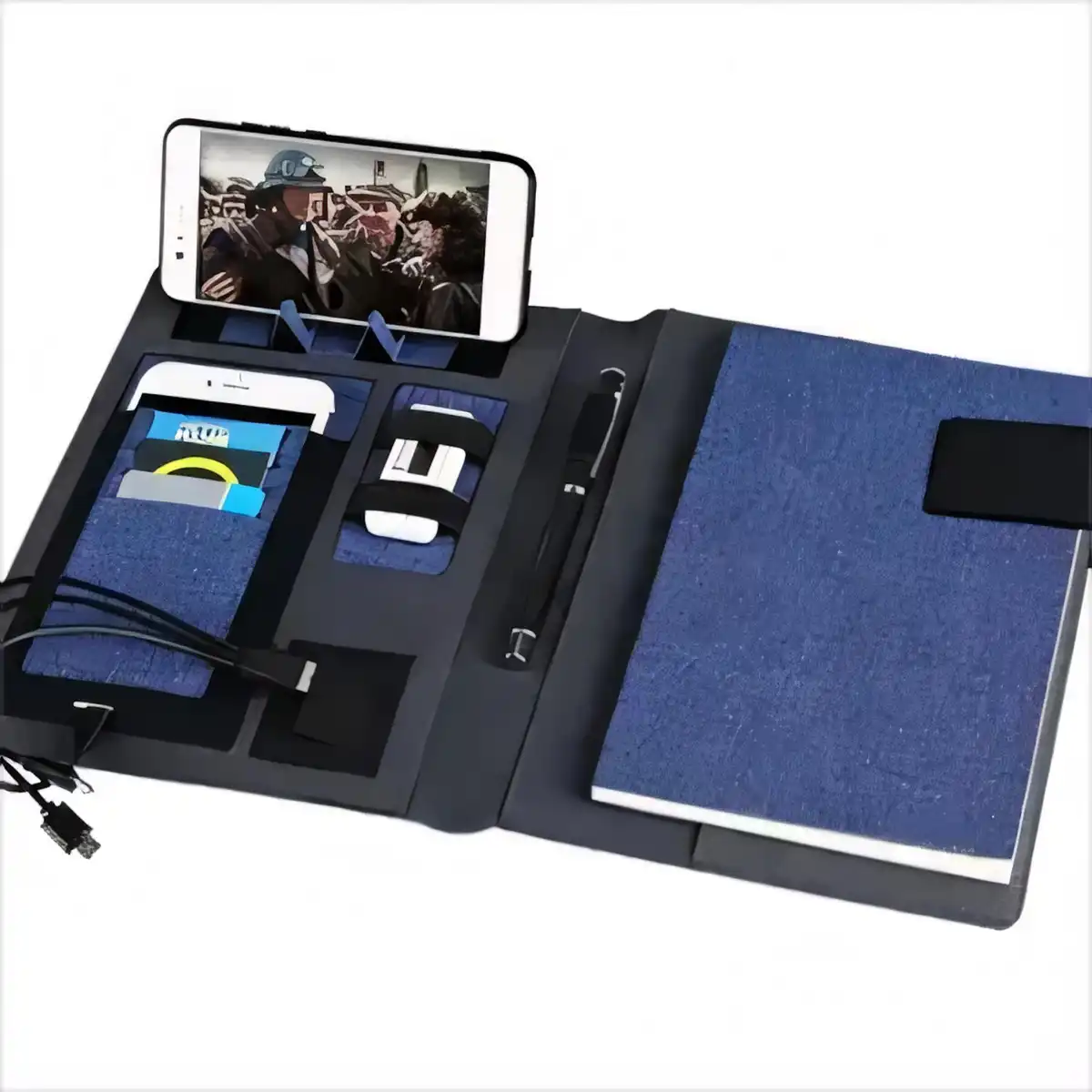 Leather Notebook Power Bank Wireless product detail view