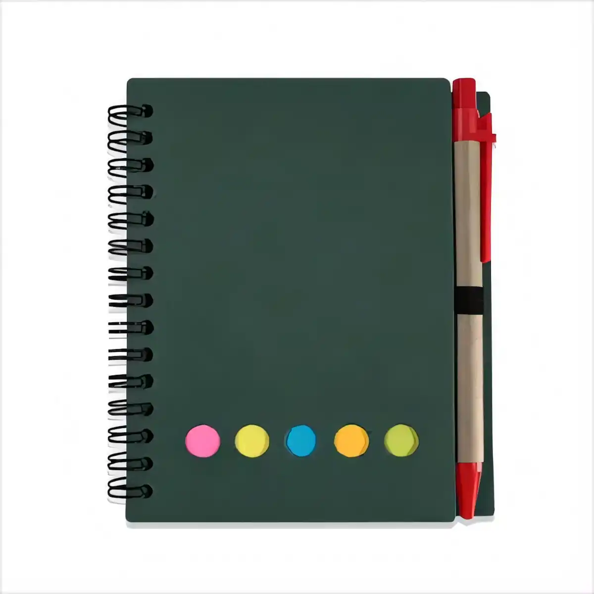 Spiral Notebook with Sticky Notes product detail view