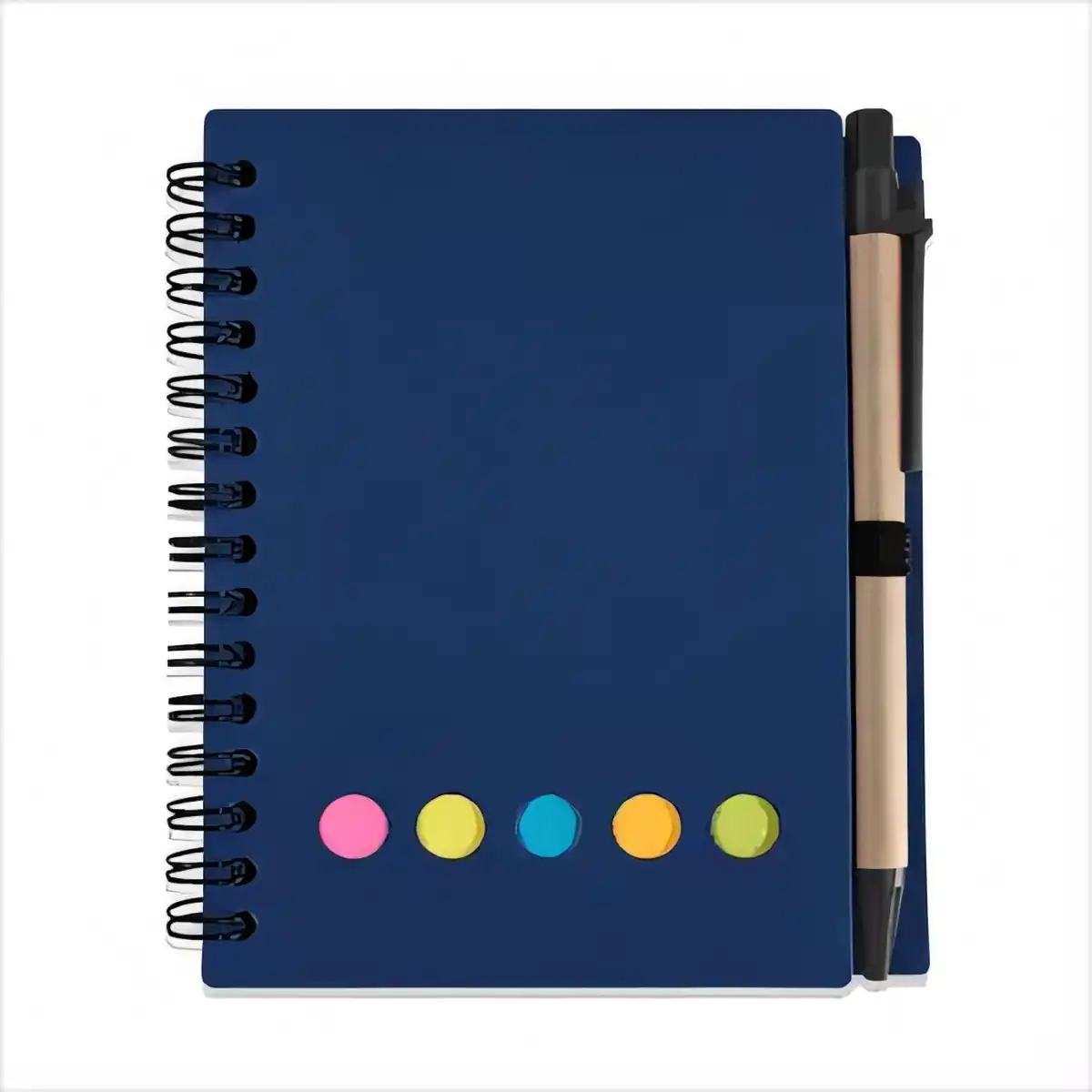 Spiral Notebook with Sticky Notes alternate product angle