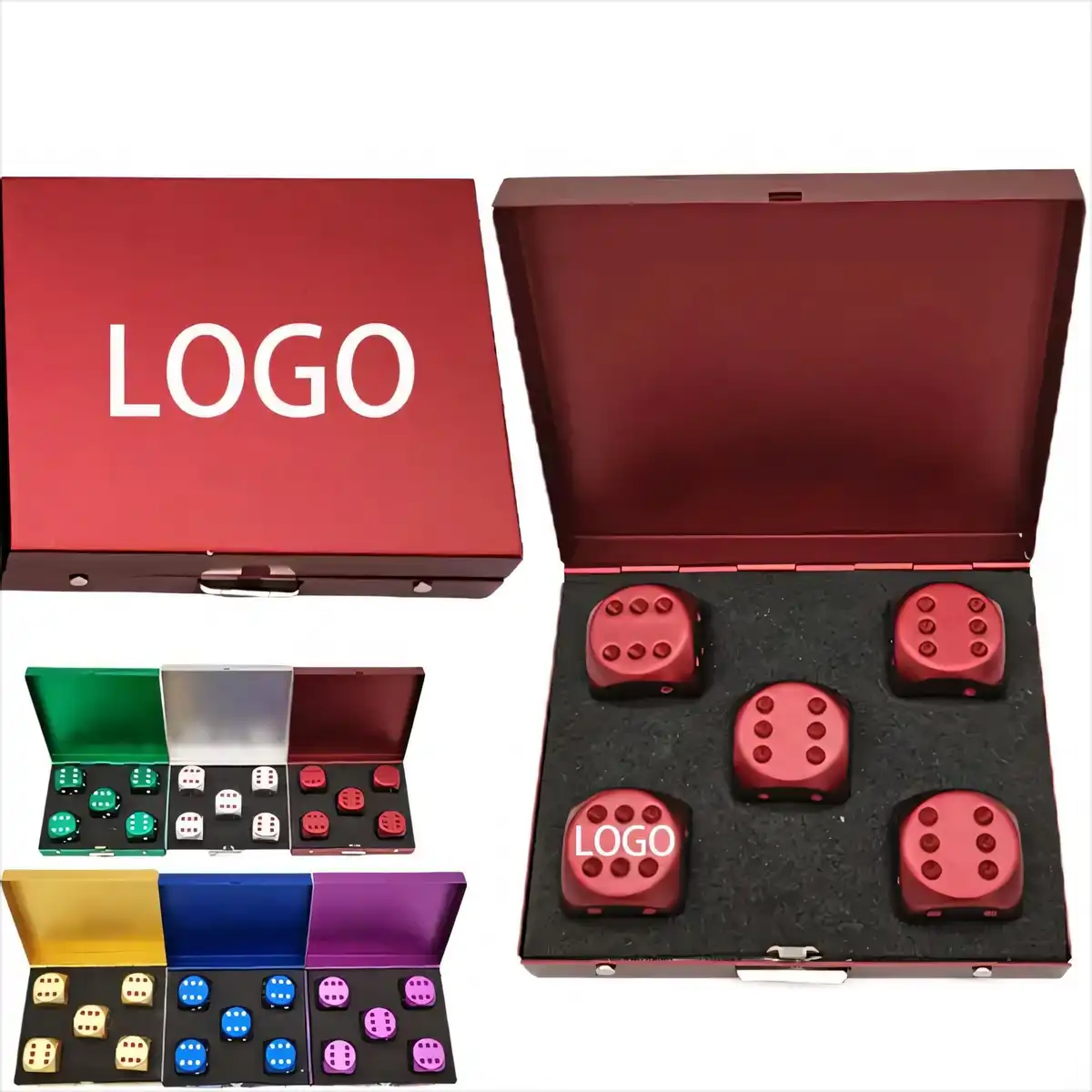 Polished Metal Dice Set