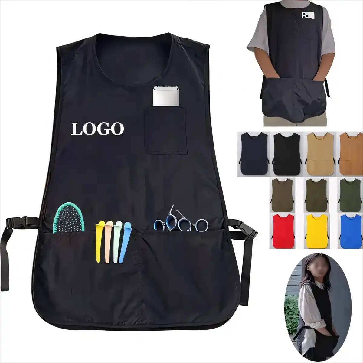 Professional Barber Smock with Pockets
