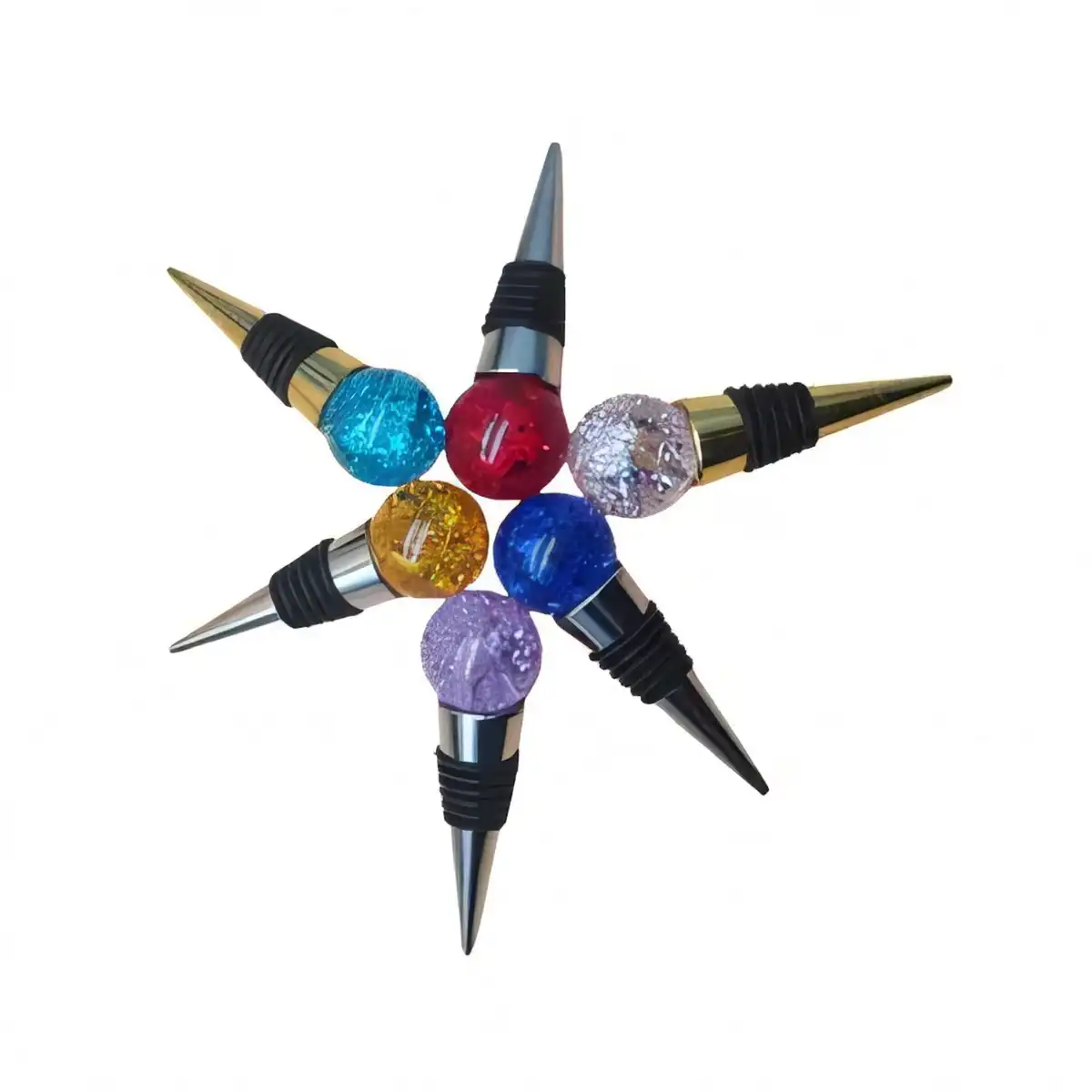 Elegant Crystal Wine Stopper alternate product angle