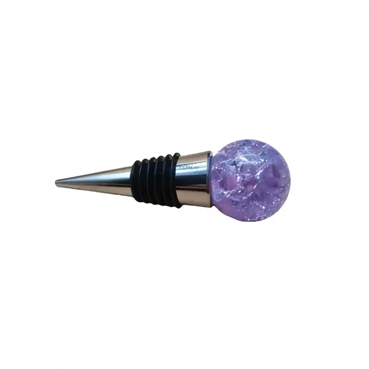 Elegant Crystal Wine Stopper product with accessories