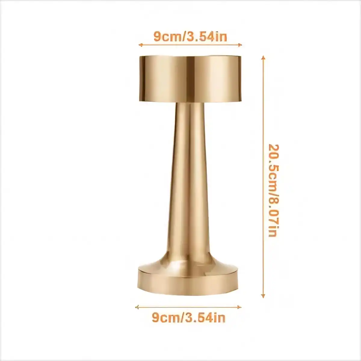 Metallic LED Touch Table Lamp product detail view