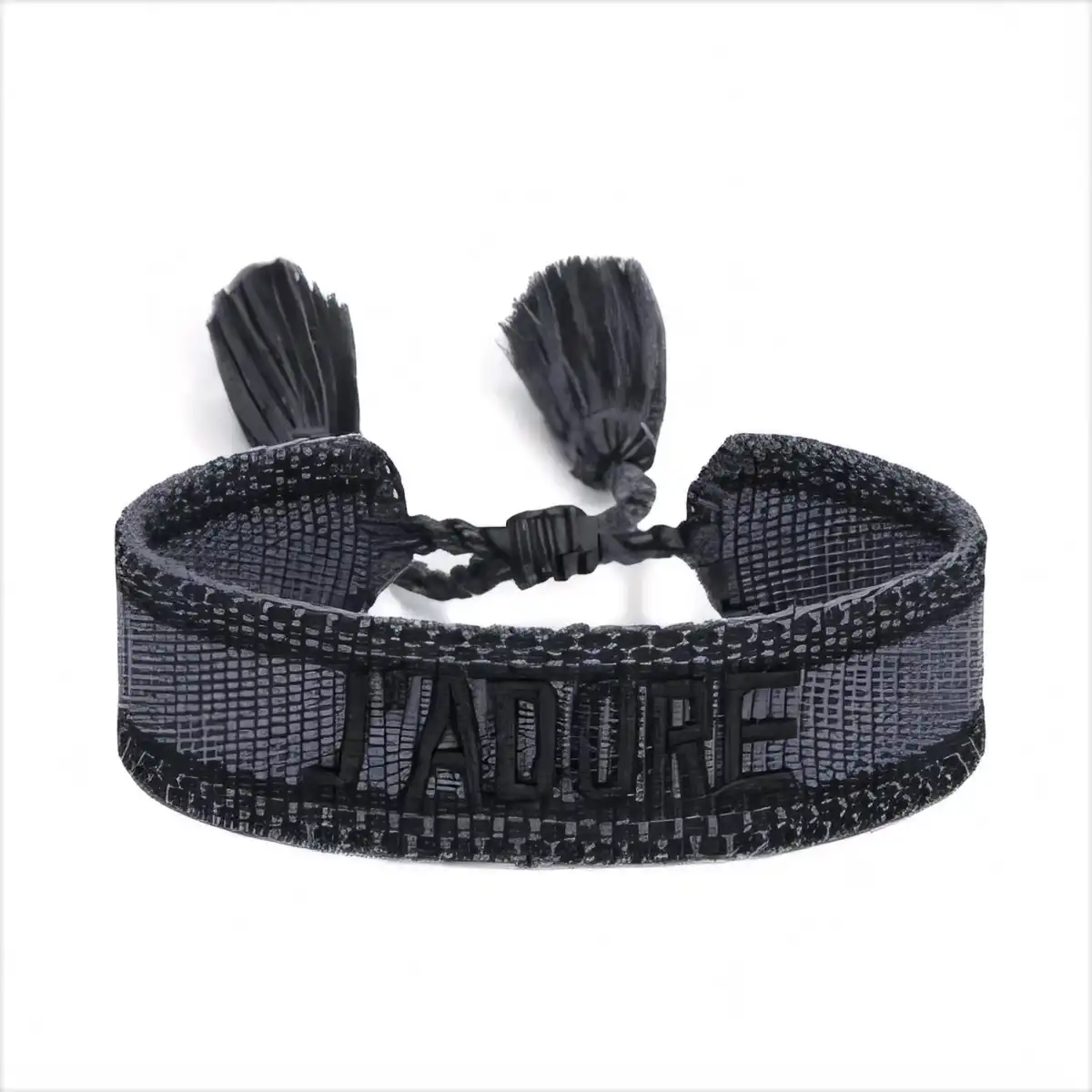 Adjustable Braided Bracelet Eco Black product in use