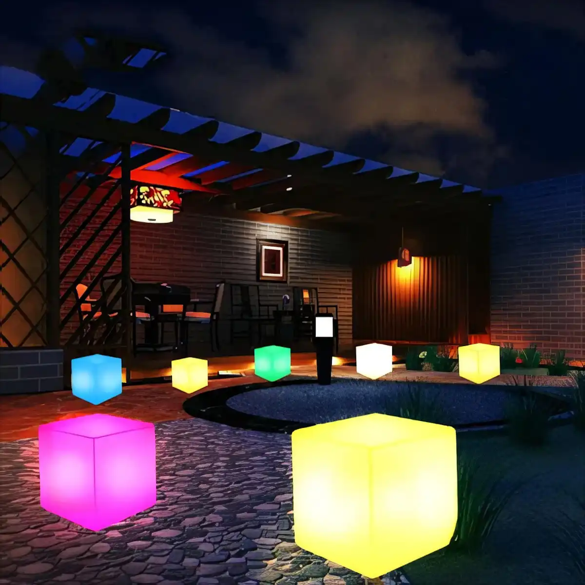 8 Inch LED Light Cube product close-up