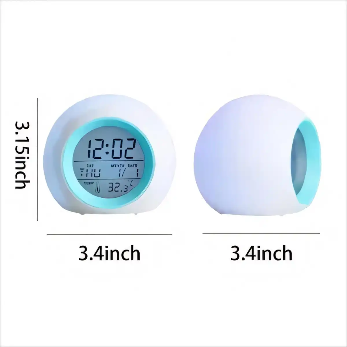 Children's Alarm Clock with Night Light product detail view