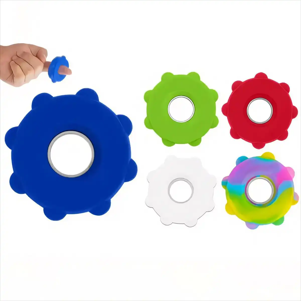 Silicone Fidget Spinner Stress Relief