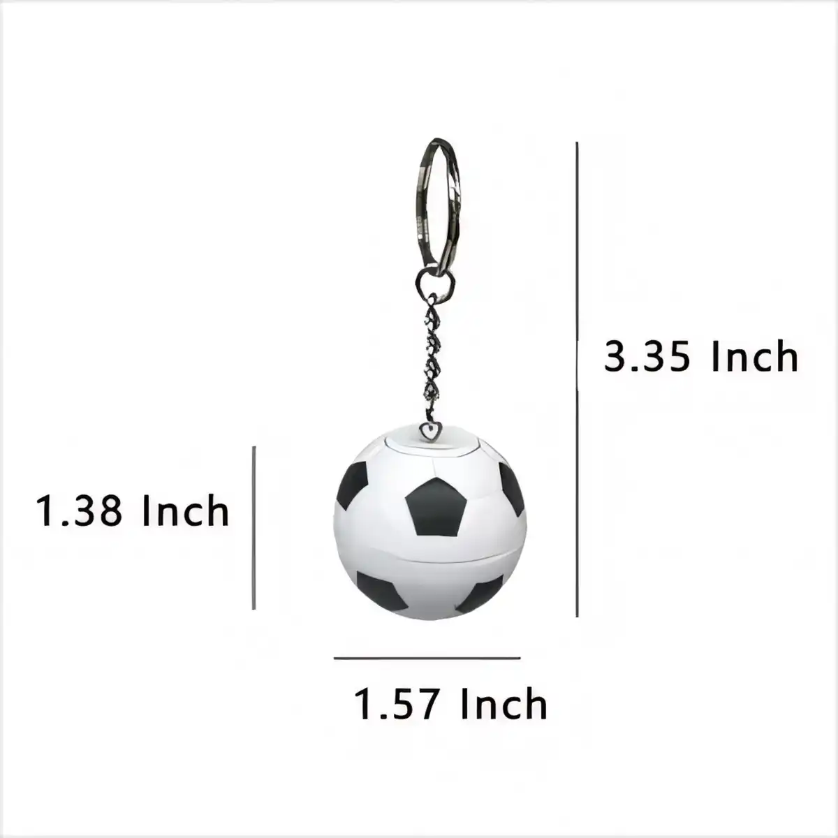 Mini Soccer Fidget Spinner Keychain product detail view