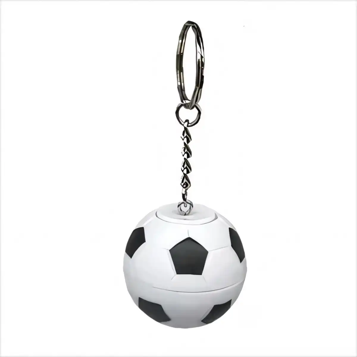 Mini Soccer Fidget Spinner Keychain alternate product angle