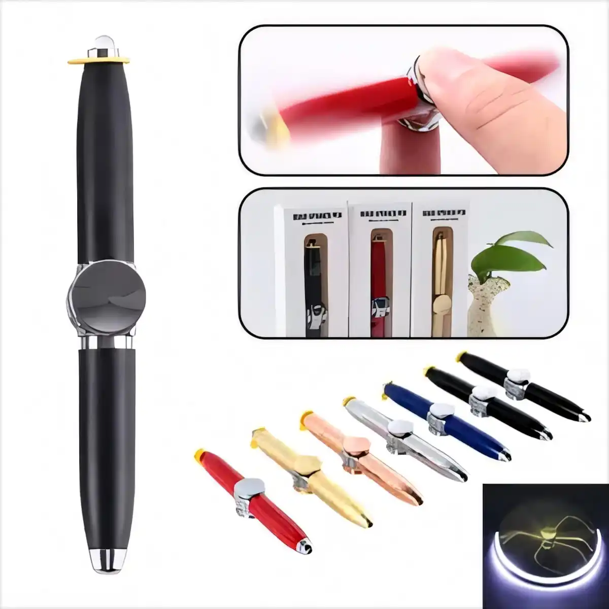 LED Fidget Spinner Pen product detail view