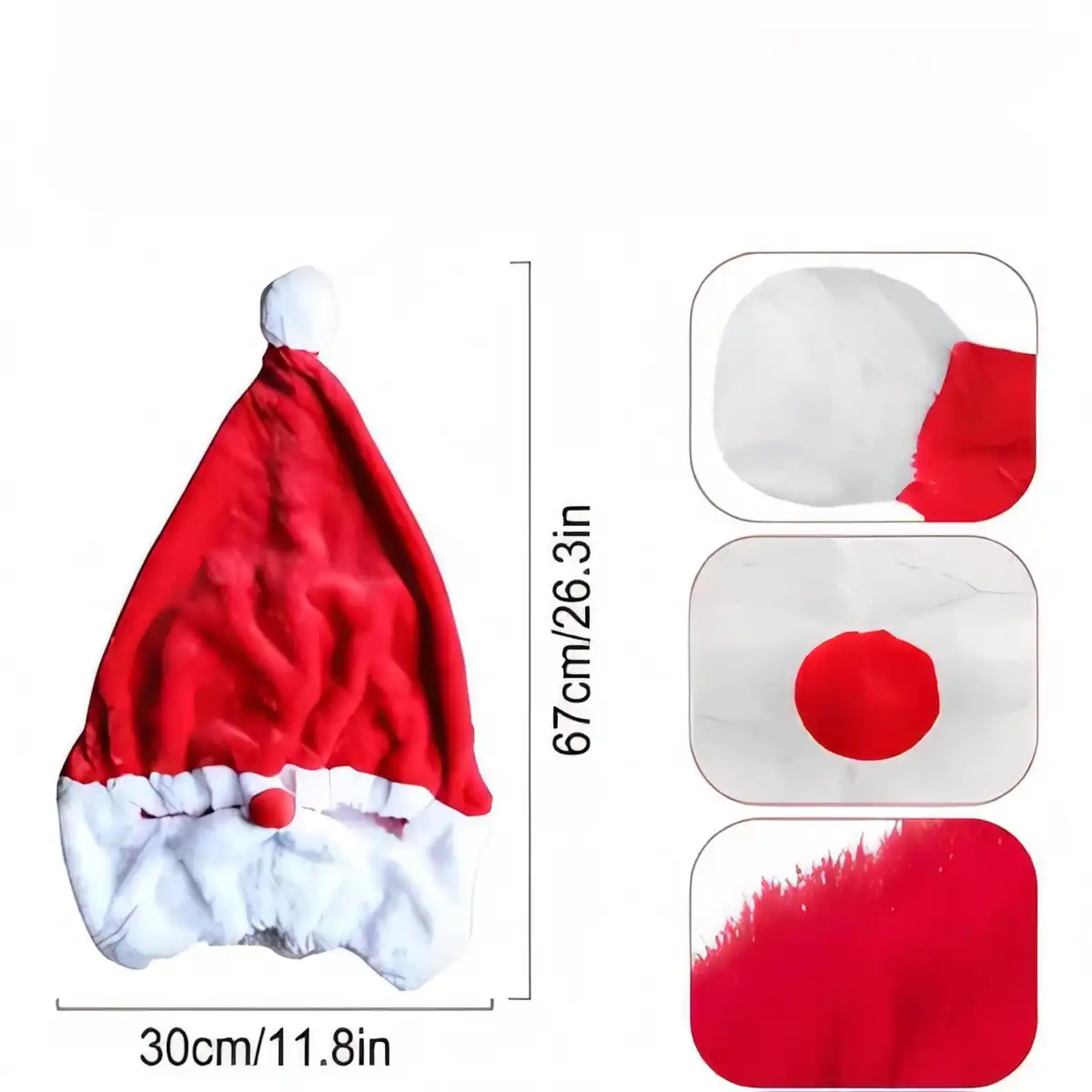 Festive Santa Helmet Cover product detail view