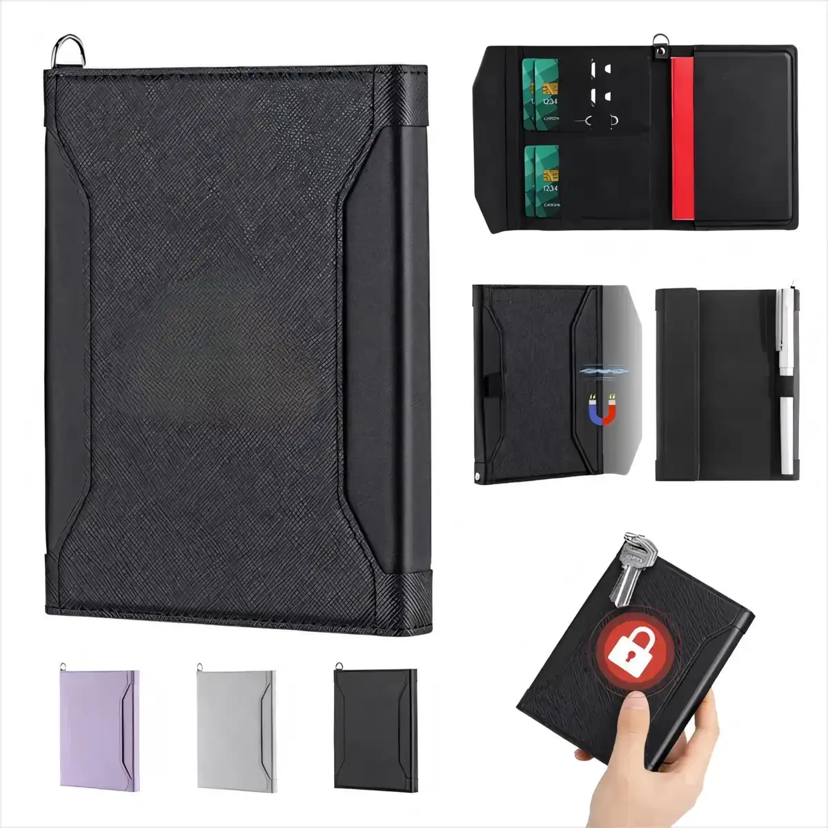 RFID Blocking Passport Holder Travel Wallet