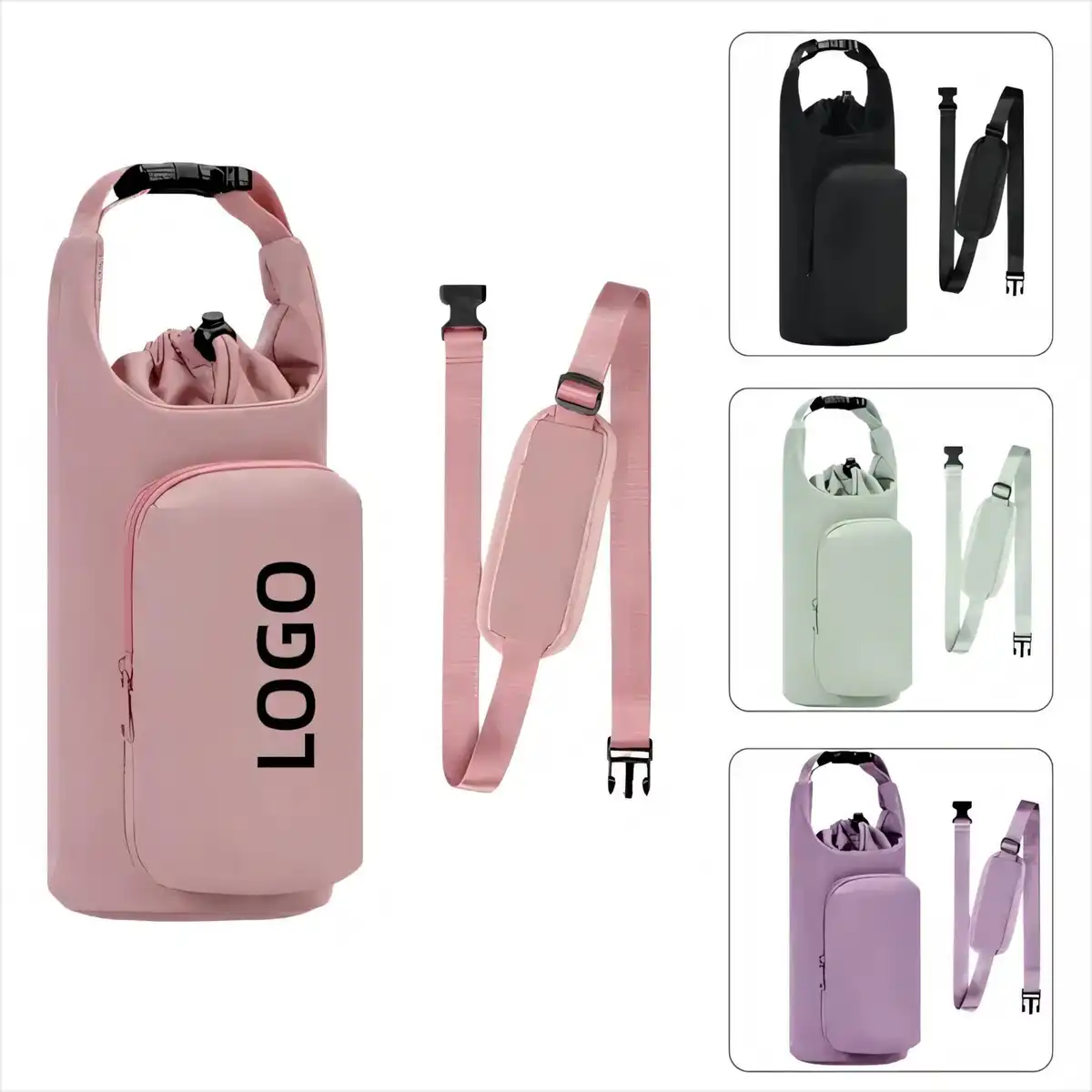 Insulated Bottle Carrier with Pocket