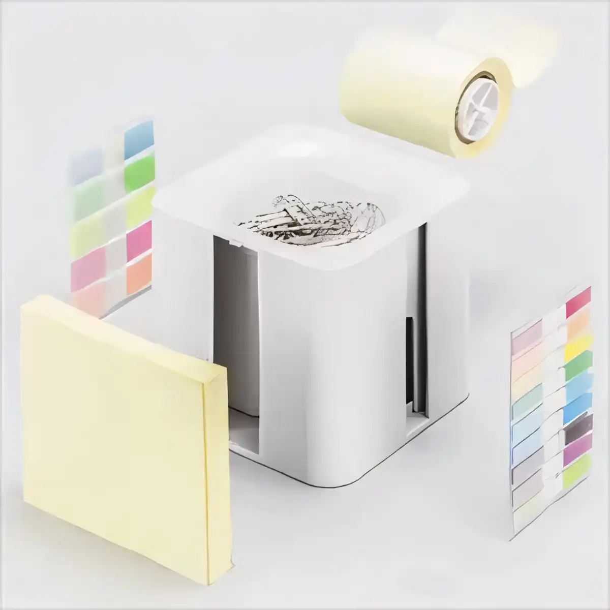 5-in-1 Sticky Note Organizer custom logo imprint view