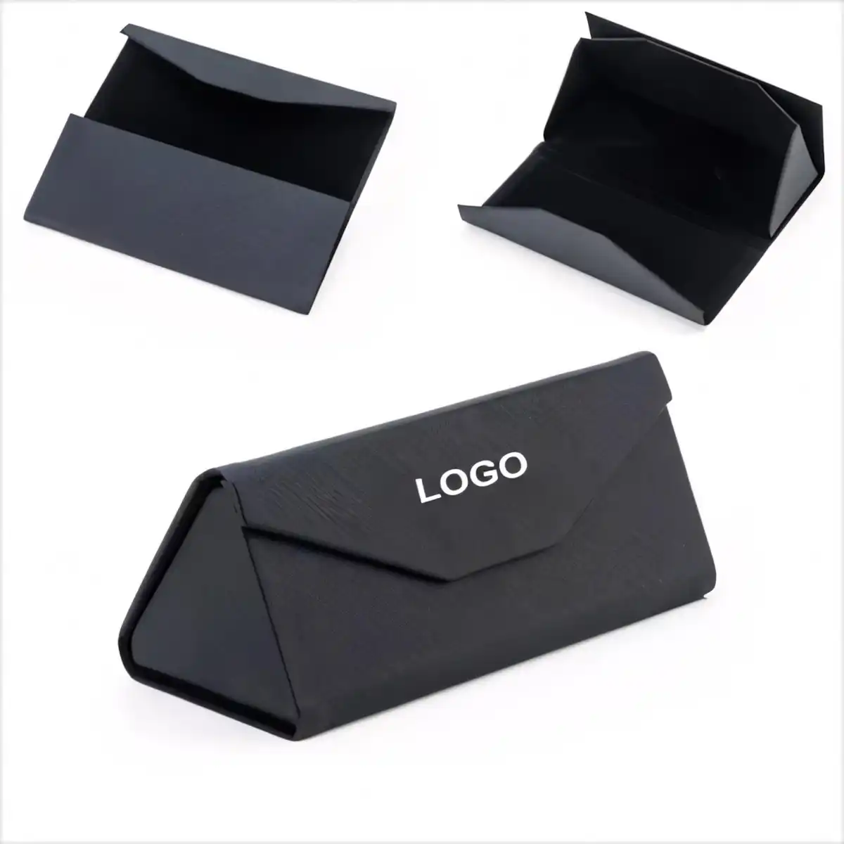 Foldable PU Leather Eyeglass Case product detail view