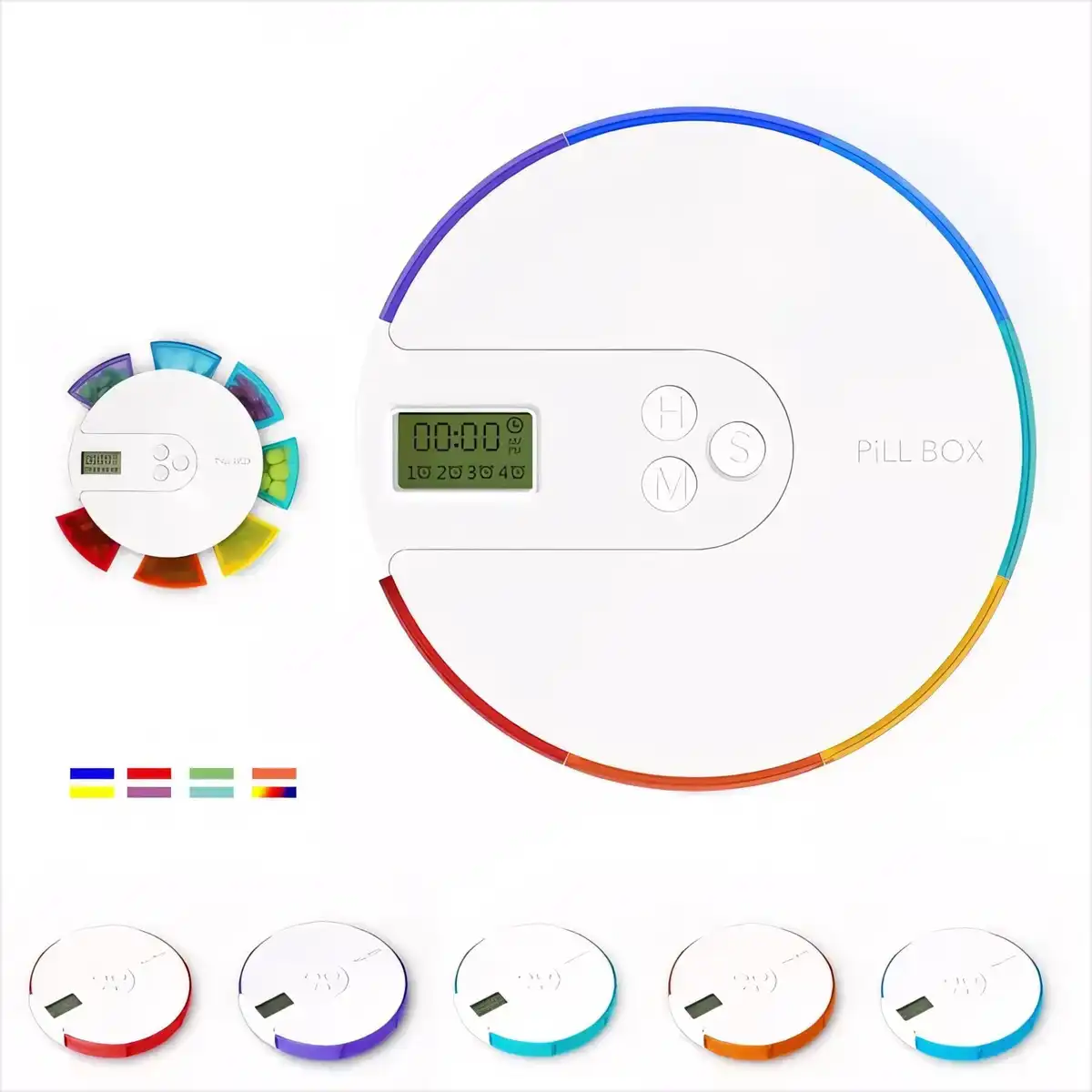 7 Day Pill Organizer Alarm Timer