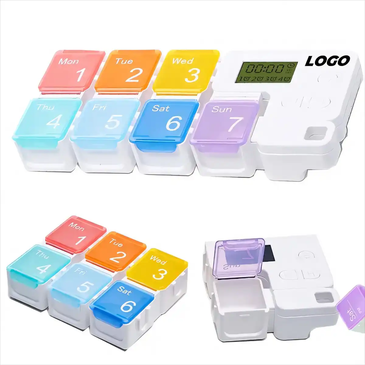 Smart 7 Day Pill Organizer with Alerts